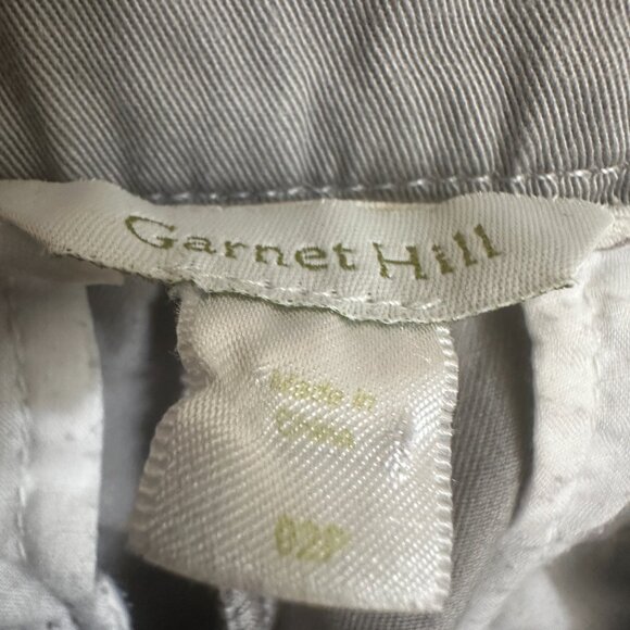 Garnet Hill Gray Khaki Capris, Size 2P - Picture 3 of 3